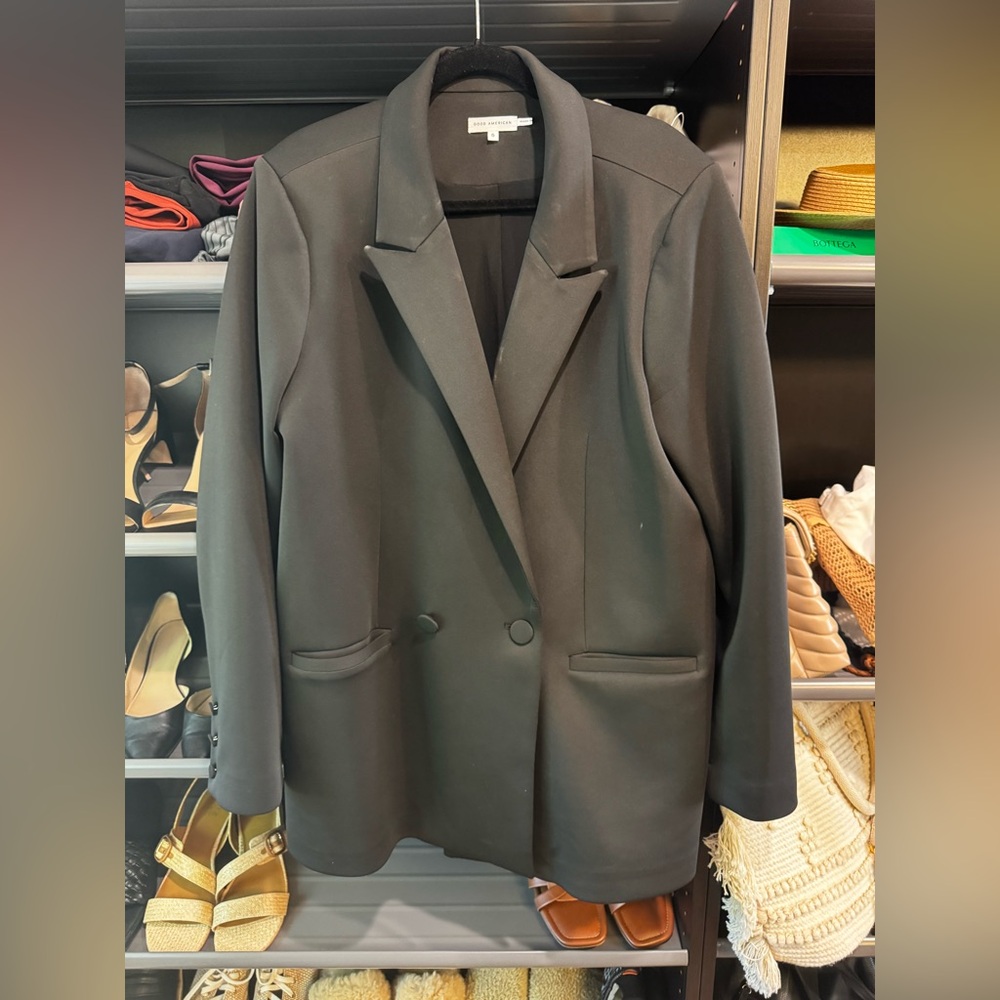 Good American Classic Black Blazer